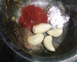 A picture of step 2 of Cluster beans garlic sabji.