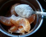 A picture of step 1 of Orange ginger cocktail.