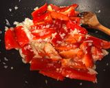 A picture of step 3 of Chicken Caldereta.
