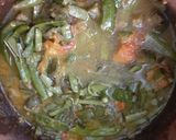 A picture of step 4 of Brinjal cluster beans bhaji.