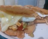 Foto del paso 3 de la receta: Tostadas de Harina rellenas de Gallina (Arepas Tipo Reina Pepia