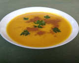 Foto del paso 13 de la receta: Crema de zanahoria y calabaza con zumo de naranja