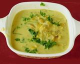 A picture of step 7 of Cauliflower kadalai paruppu /chana dal paal/milk koottu.