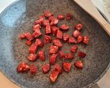 Foto del paso 2 de la receta Garbanzos con chorizo a la sidra y calabaza