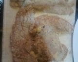 Foto del paso 2 de la receta: Pechugas empanizadas con salsa velouté, guarnición puré de papa y verduras caramelizadas