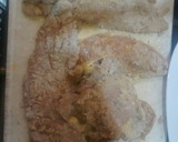 Foto del paso 2 de la receta: Pechugas empanizadas con salsa velouté, guarnición puré de papa y verduras caramelizadas