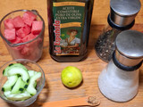 Ensalada de sandía con pepino