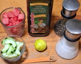 Foto del paso 1 de la receta: Ensalada de sandía con pepino