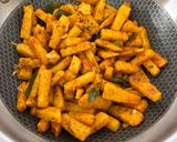 A picture of step 7 of Yam Fry.