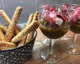 Une image de l'étape 8 de Verrines de Caviar d'Aubergines, Ricotta et Coppa.