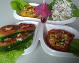 A picture of step 16 of Roasted Corn Salad,Baked Kheera cucumber,Vegs & Fruits Raita.