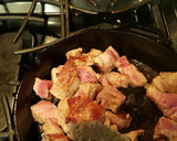 A picture of step 5 of New Mexican Posole.
