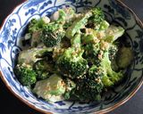 A picture of step 3 of Pan-fried Broccoli with Creamy Sesame Sauce.