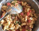 A picture of step 3 of Macroni salad.