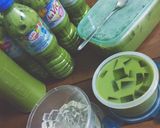 Hình bước làm 5 của món Trà sữa trân châu + thái xanh🥤