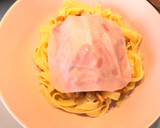 Foto del paso 7 de la receta: Cinta nido con ternera, jamón York y crema de cacahuetes