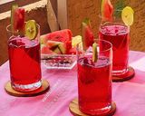 A picture of step 1 of Watermelon and Rose Mojito.