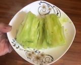Hình bước làm 4 của món Sắn om lá nếp cốt dừa