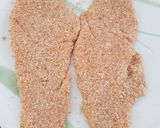 Hình bước làm 1 của món Schnitzel - Thịt heo chiên xù kiểu Áo