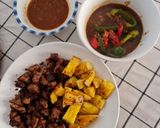 Foto langkah ke 3 dari resep Sapi nanas lada hitam.
