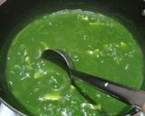 A picture of step 6 of Palak(spinach) paneer.