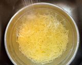 A picture of step 2 of Spicy and Sour Chinese Potato Salad.