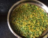 A picture of step 3 of Palak vadi.