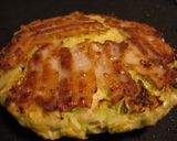 A picture of step 7 of Our Go-To Okonomiyaki.
