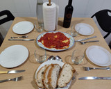 Foto del paso 7 de la receta: Bacalao rebozado con tomate y pimientos asados