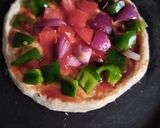 A picture of step 2 of Veg pizza.