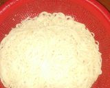A picture of step 1 of Vegetabled, Jollof spaghetti and crispy fried chicken.