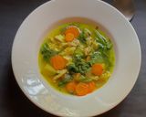 A picture of step 5 of Winter Herbal Chicken Spinach Soup.