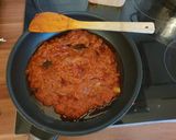 A picture of step 2 of Tomato spaghetti pasta.