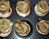 Foto del paso 5 de la receta Rosas de patata, hojaldre, bacon y Philadelphia
