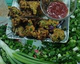 A picture of step 7 of Spring onion moong daal pakore with Green chilli 💚.