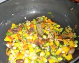A picture of step 2 of Mexican rice.