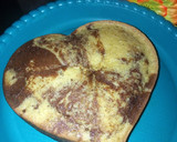 A picture of step 4 of Zebra cake.