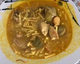 Foto del paso 2 de la receta: Fideos con aguja de Motril y alcachofas