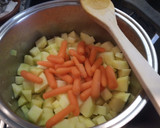 Foto del paso 4 de la receta: Crema de calabacín – patatas y zanahorias
