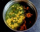 A picture of step 1 of Dal-Palak.