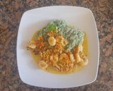 Foto del paso 7 de la receta: Mariscos con leche de coco y arroz verde. #caminodesabores