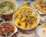 Hình bước làm 7 của món Cơm nhà nhiều rau xanh