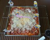 Foto langkah ke 4 dari resep Sausage Pizza No-Knead (No Ulen).