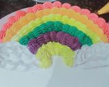 RAINBOW CAKE IN CHOCOLATE FLAVOUR 🌈🎂 રેસીપી સ્ટેપ5ફોટો
