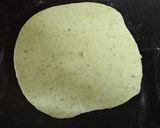 A picture of step 3 of Green chickpeas spiral kachori.