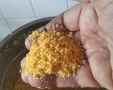 A picture of step 8 of No Sugar Motichoor Laddoo in Air fryer.