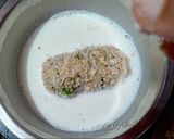 A picture of step 13 of Green garlic pulao croquettes in Spanish style.