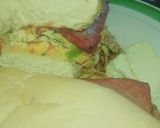 Foto del paso 5 de la receta: Sándwich huevo con queso y jamón