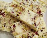 A picture of step 3 of Rasmalai Chocolate Bars.