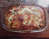 Foto del paso 5 de la receta: Budín de fideos de arroz y espinaca♥️🥬🥚🥗🍷